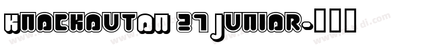 KnockoutON 27 Junior字体转换